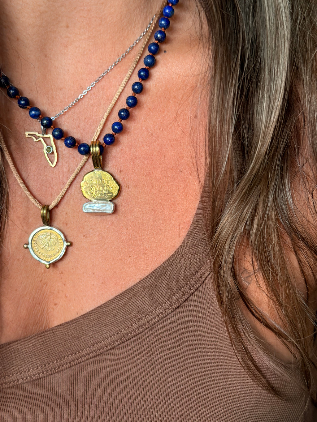Pearl Tutto Passa Mantra Pendant