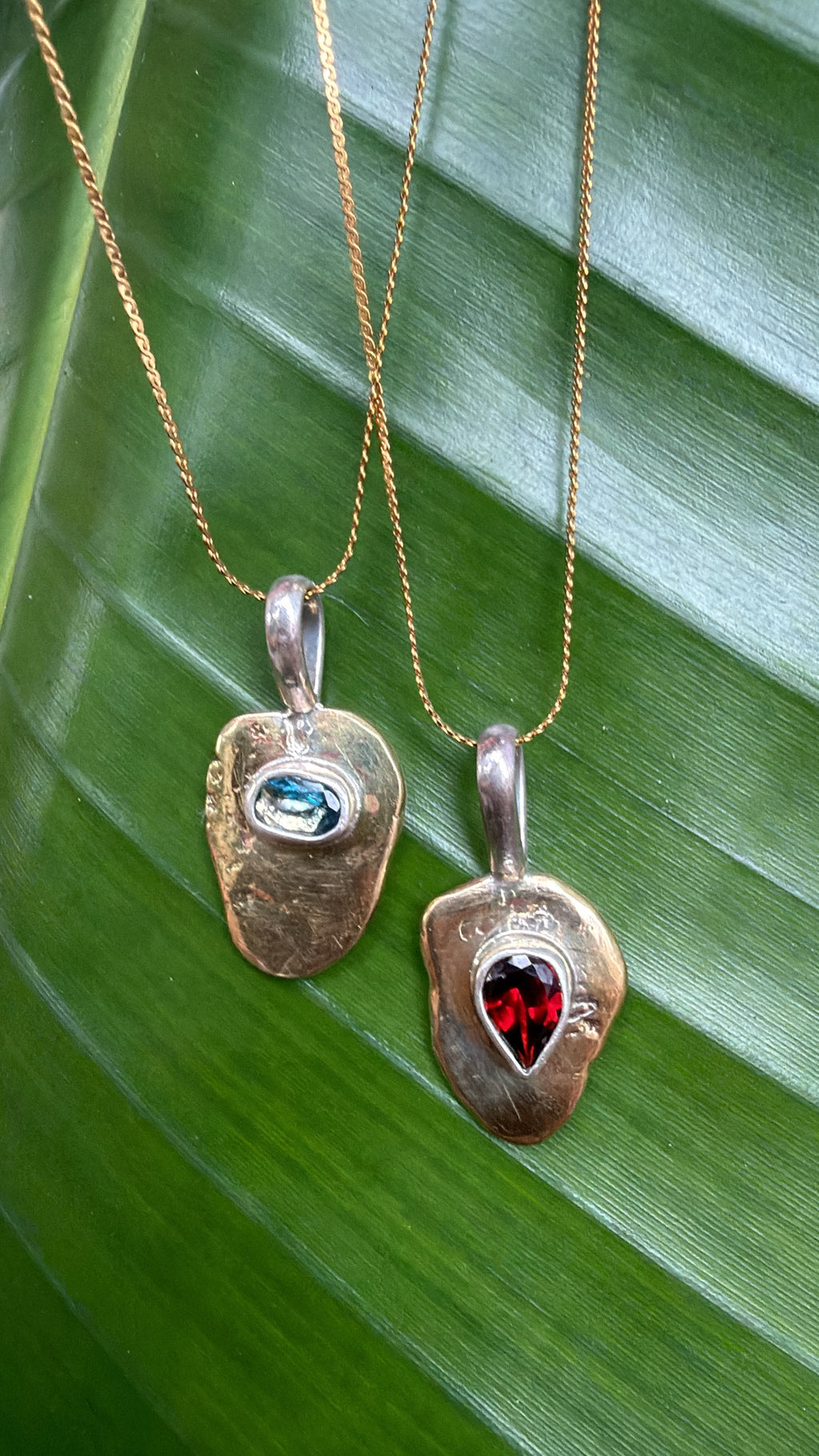 Stoned Shield Pendants