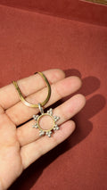 Mixed Metal Sun Pendant