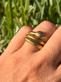 Brass Snake Ring Size 5.5
