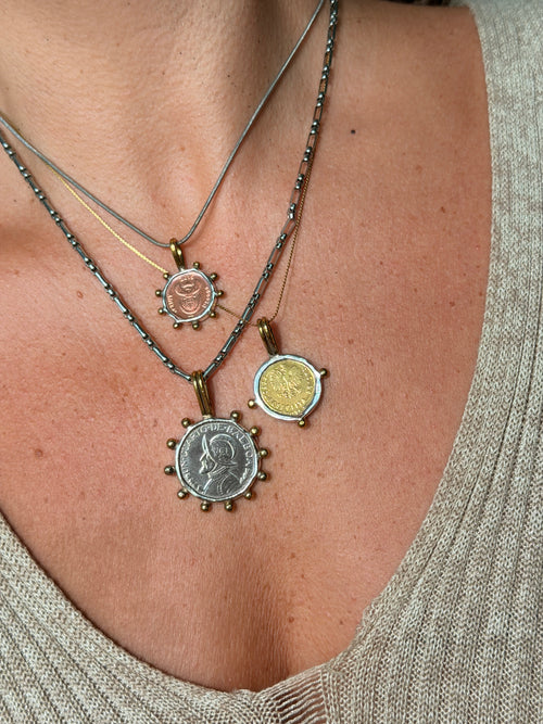 Panama Coin Blossom Pendant