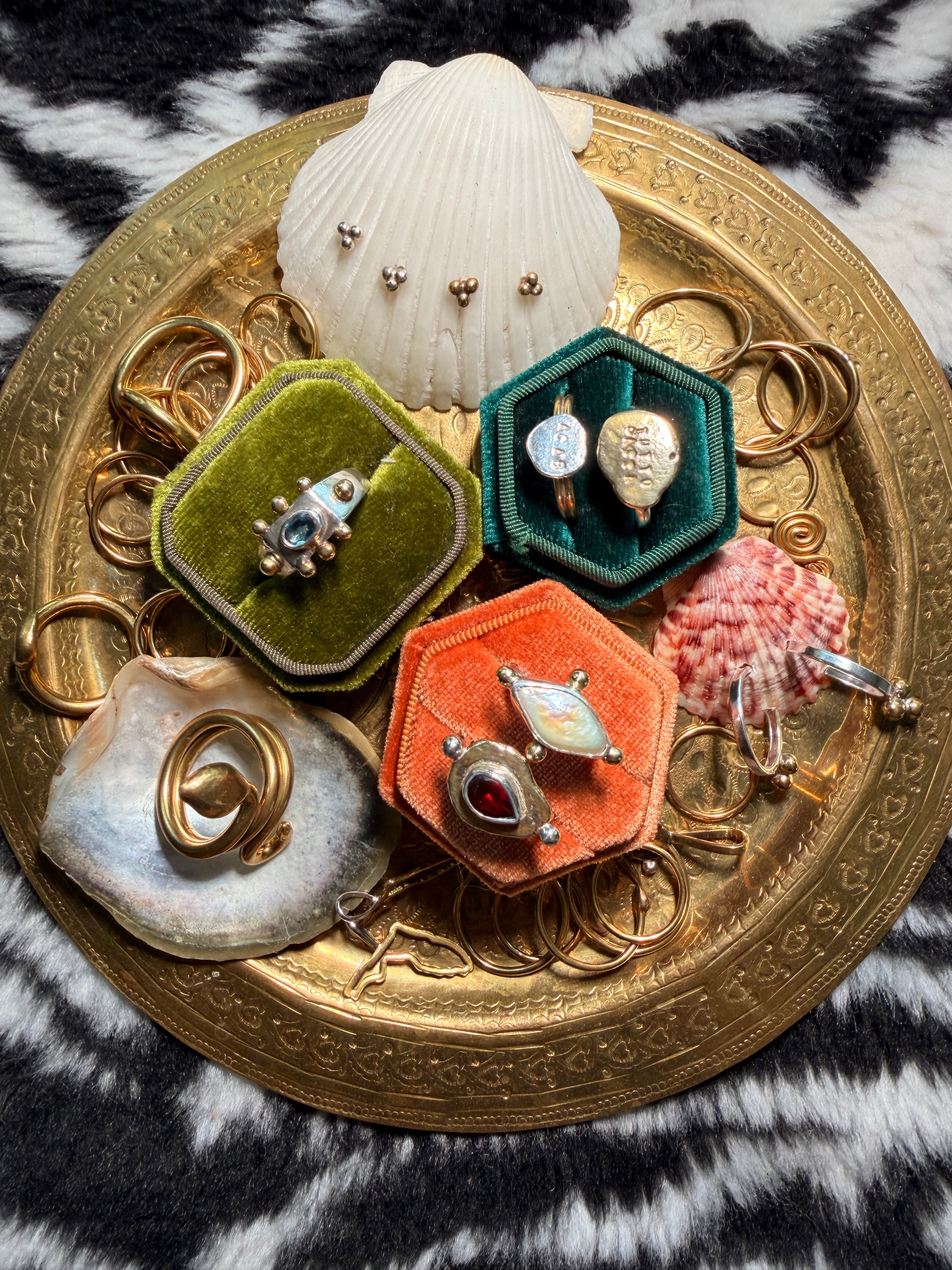 Stoned Shield Pendants