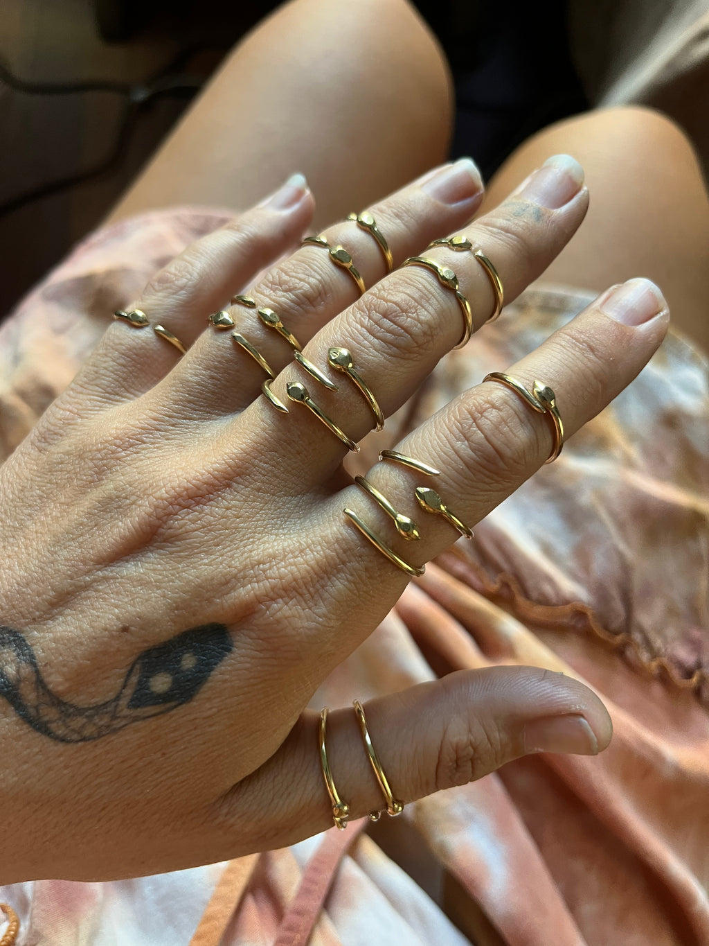 Adjustable Snake Rings