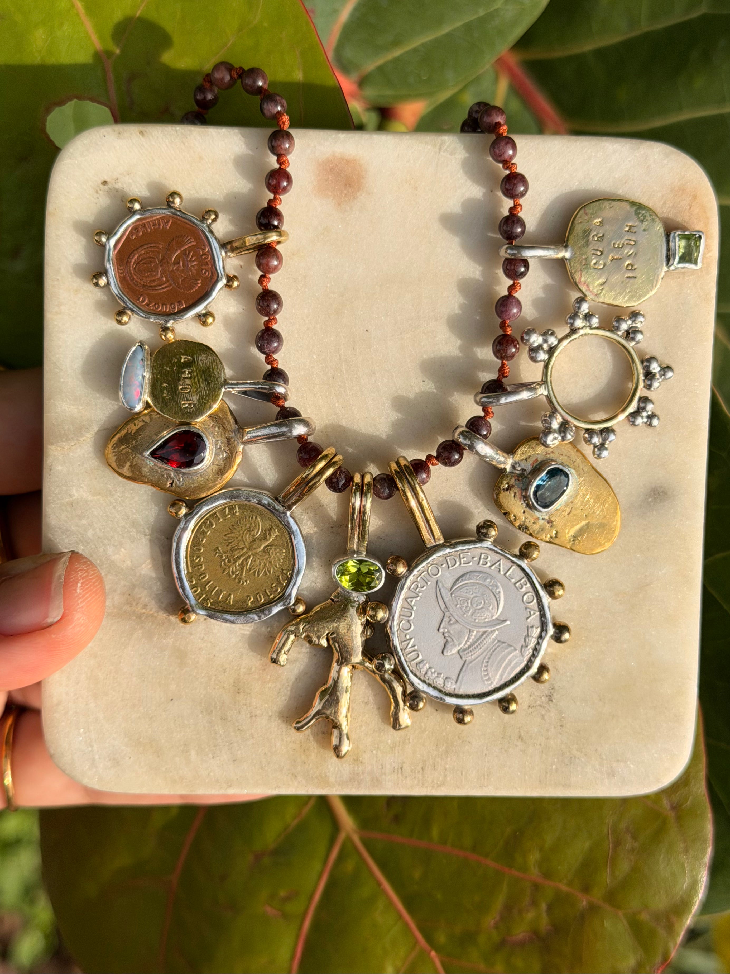 Panama Coin Blossom Pendant
