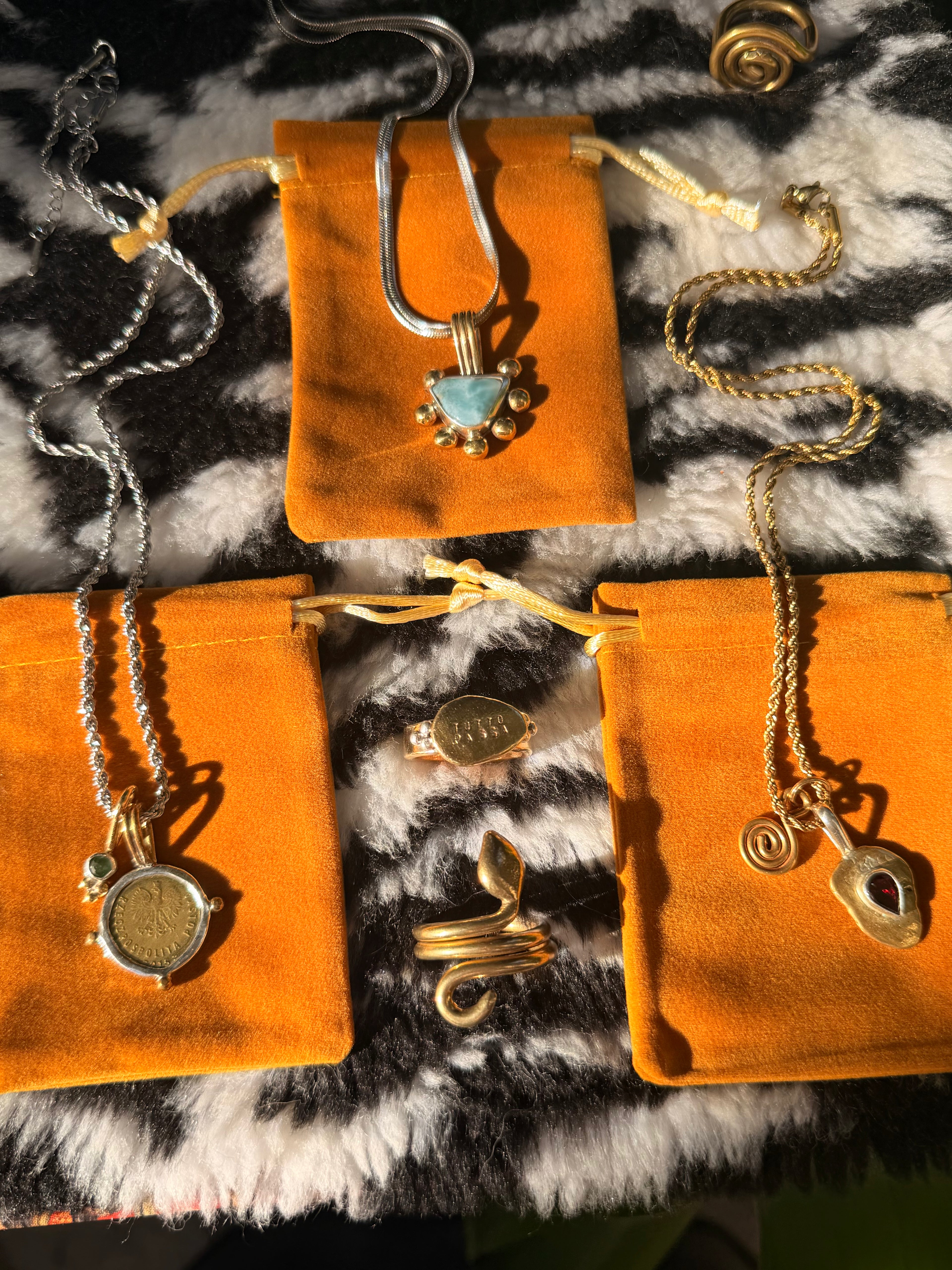 Stoned Shield Pendants
