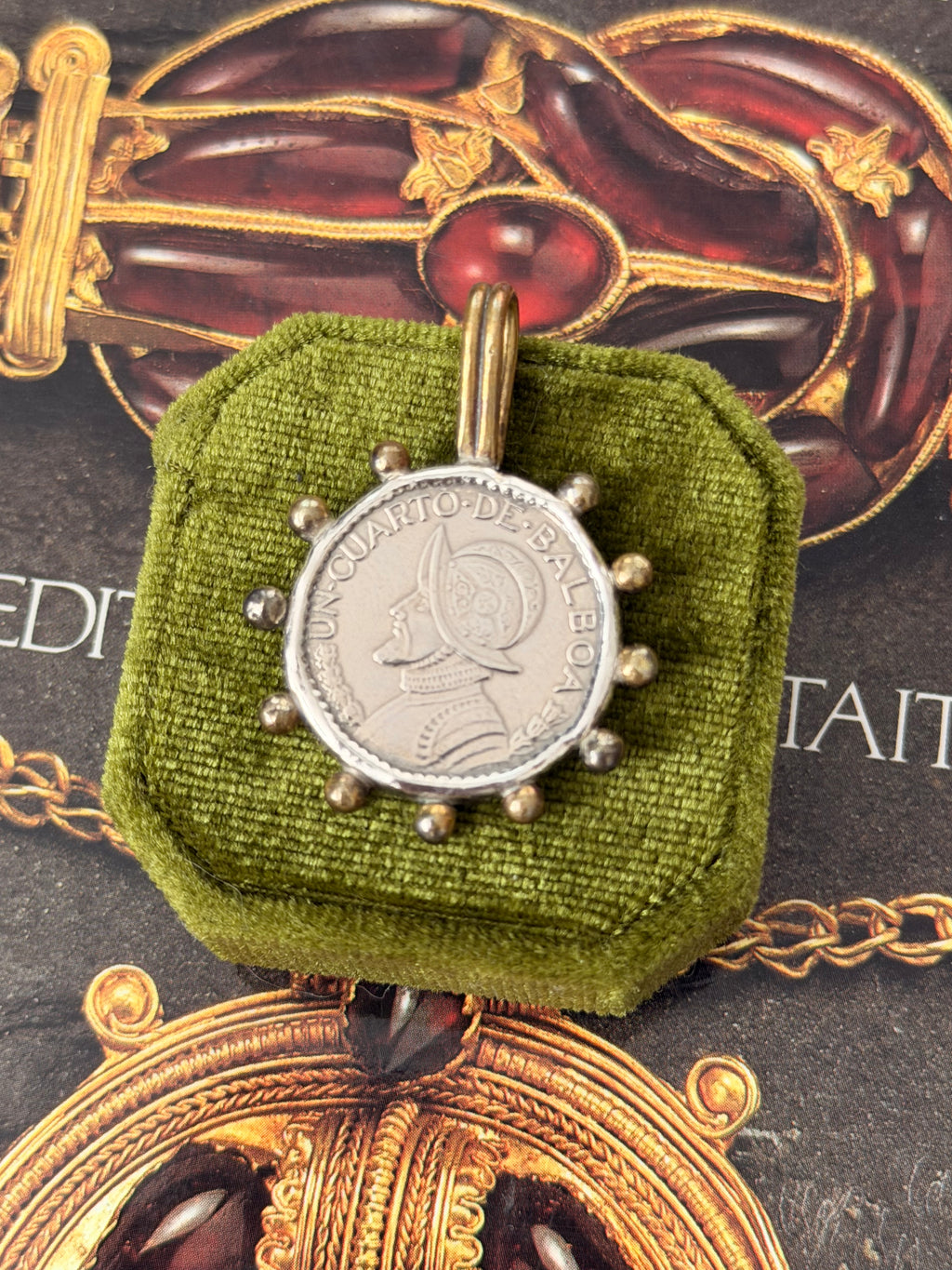 Panama Coin Blossom Pendant
