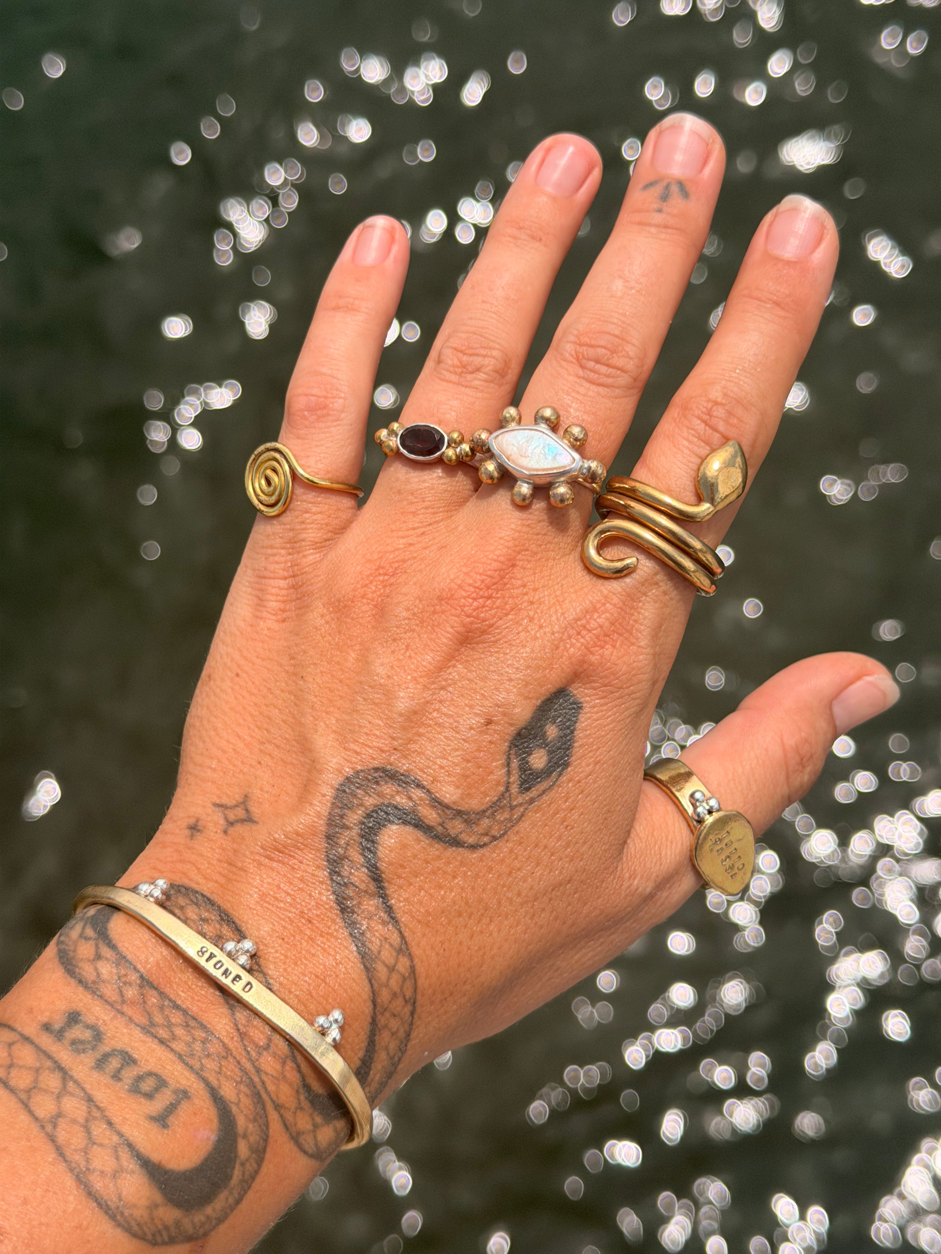 Smokey Quartz Wreath Ring Size 5.5 Customs Available