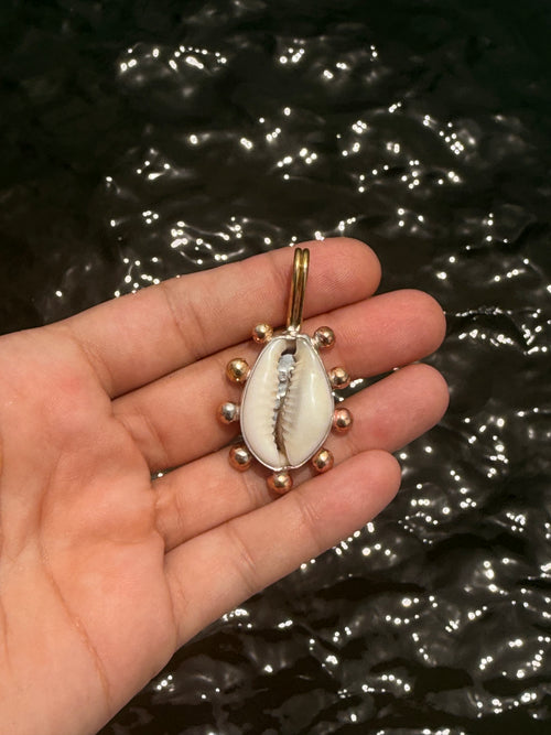 Cowrie Blossom Pendant
