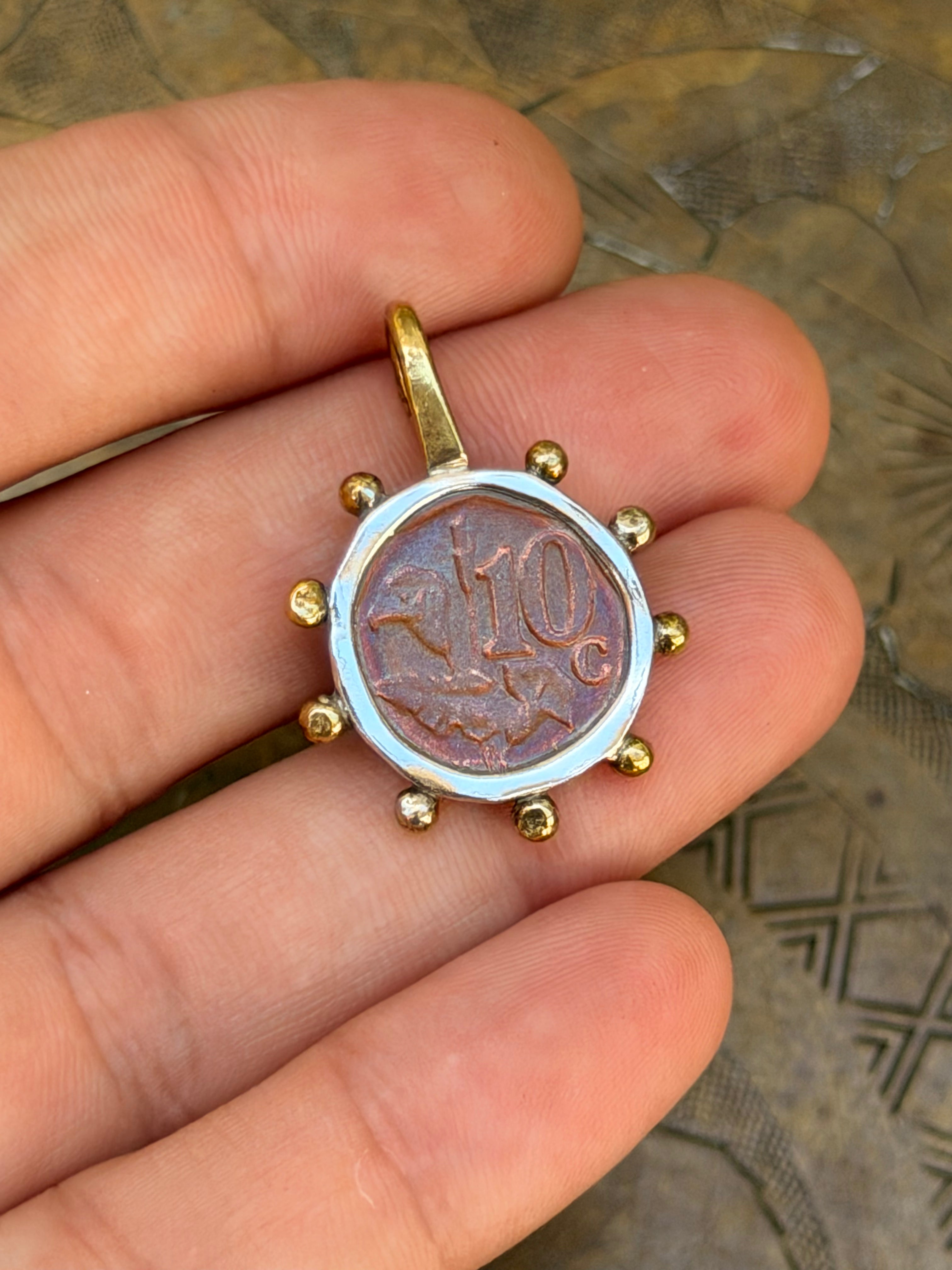 SA Coin Blossom Pendant