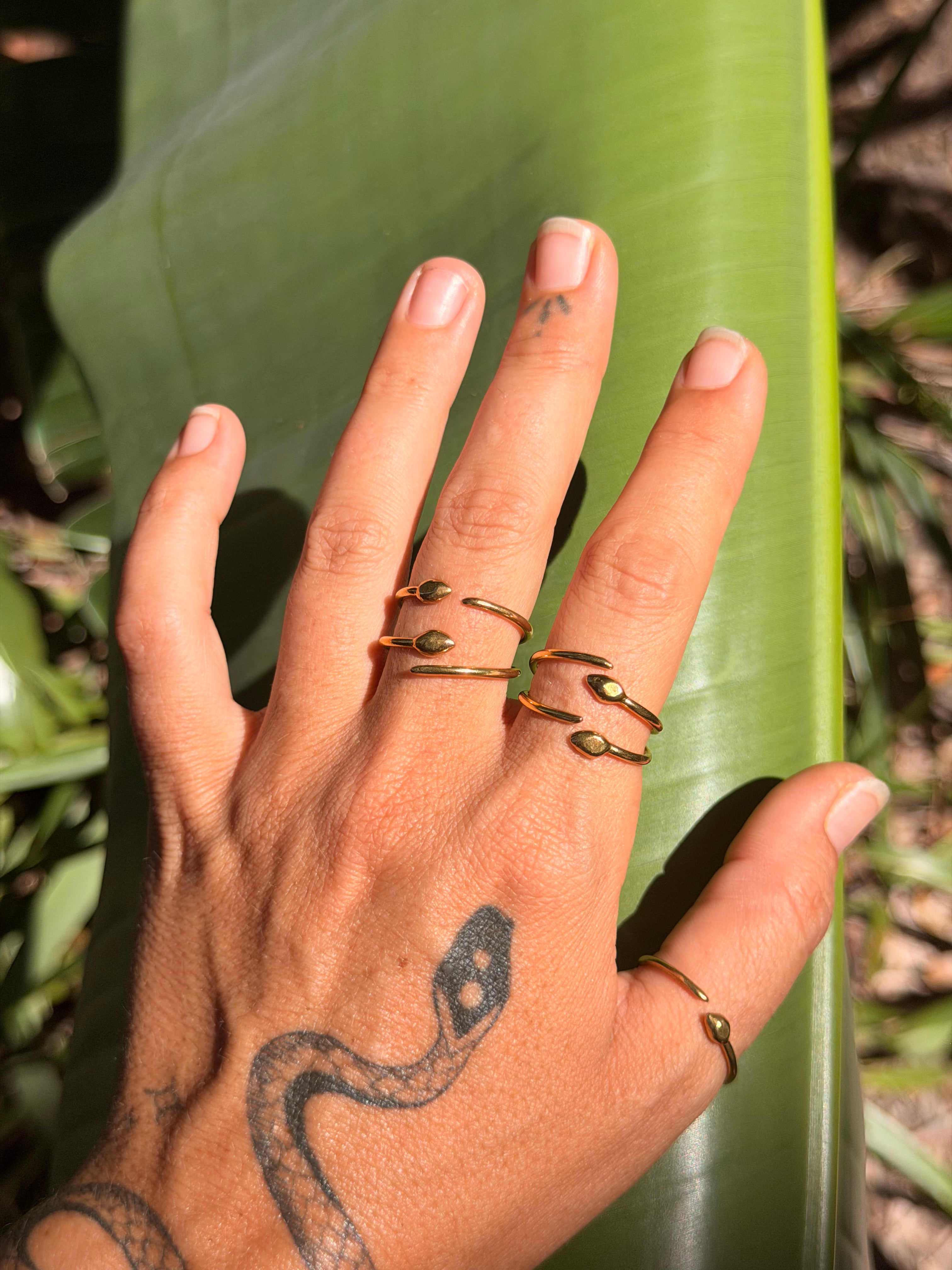 Adjustable Snake Rings