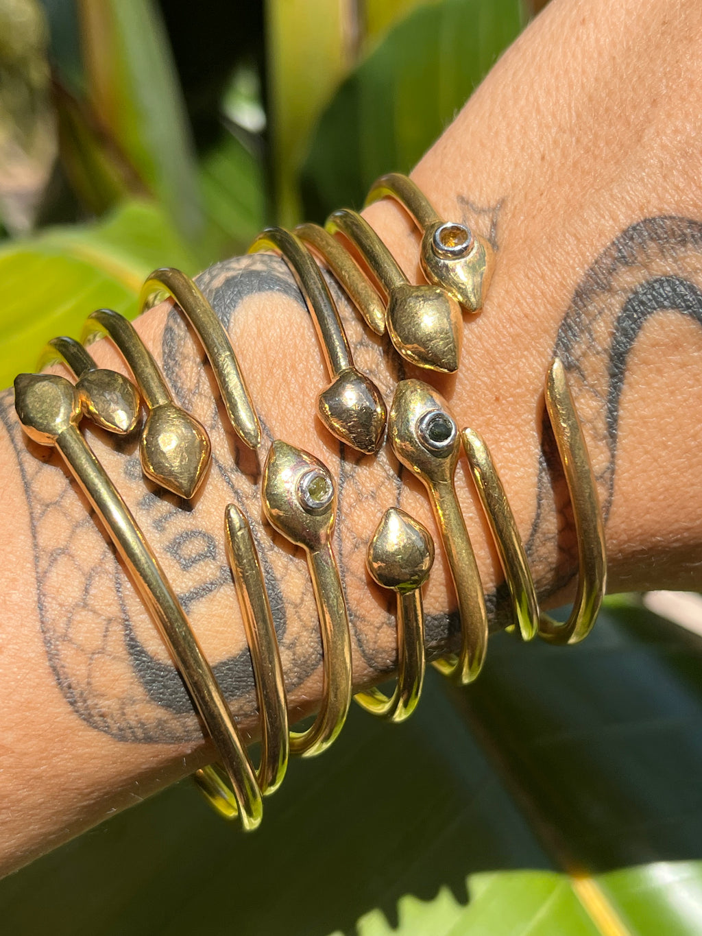 Stoned Snake Cuffs