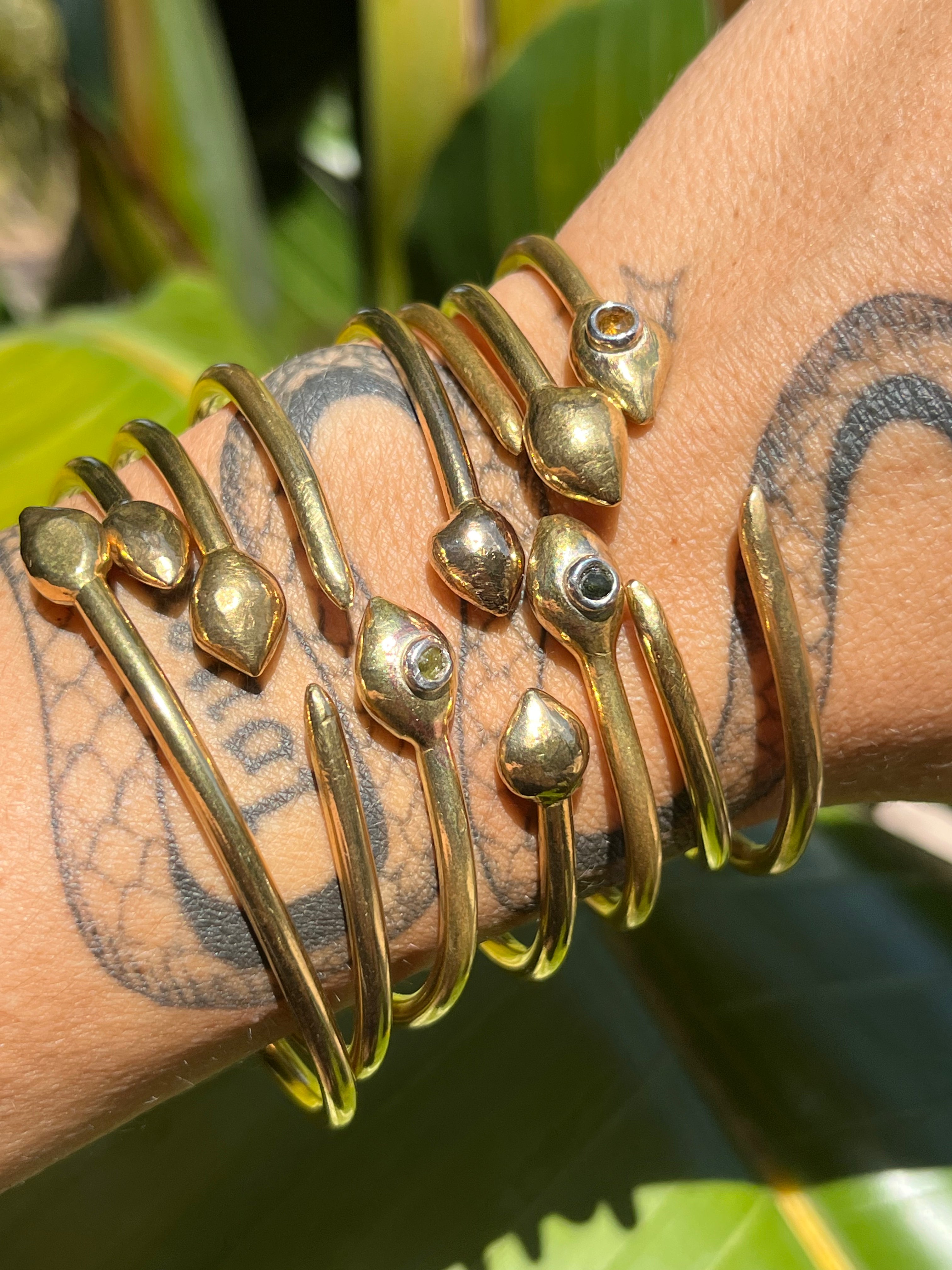 Stoned Snake Cuffs