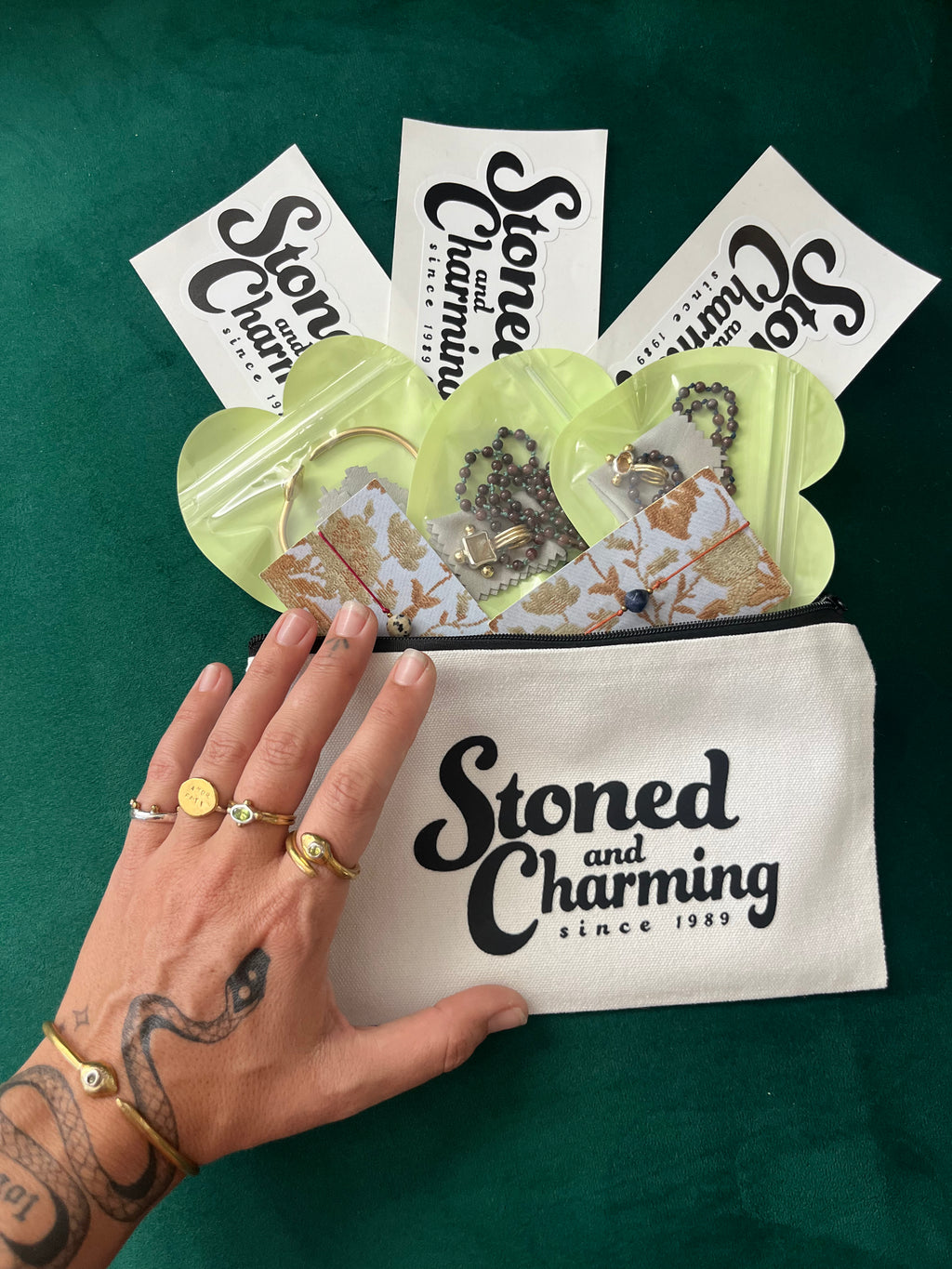 Stoned Snake Cuffs