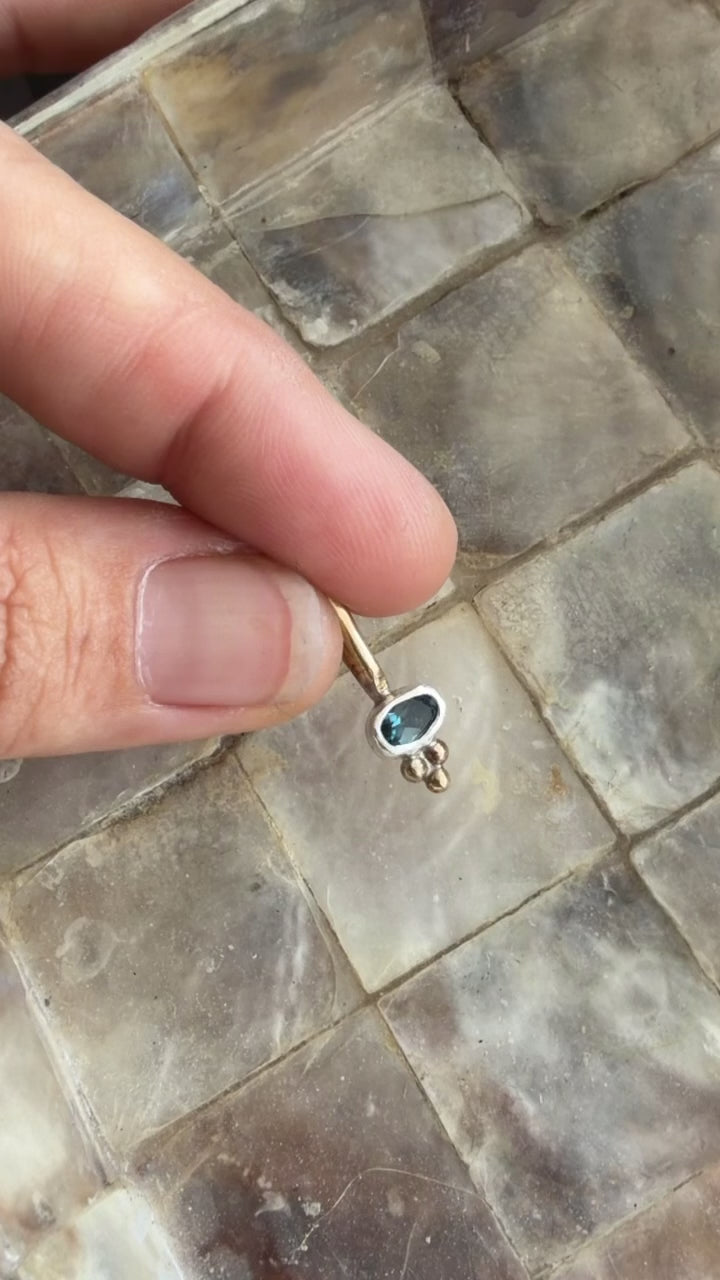 Baby Blue Topaz Charm